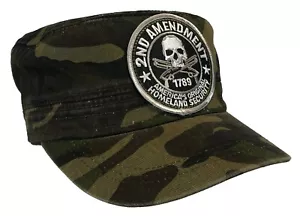 Sombrero de la Segunda Enmienda Camuflaje Cadete Fatiga Gorra Original de Estados Unidos Seguridad Nacional - Imagen 1 de 5