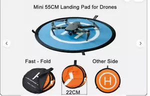 Landing Pad, DJI Drones Mavic Pro, Mini, Air 2, 3, 4, 21" Fold down to 11" - Picture 1 of 2