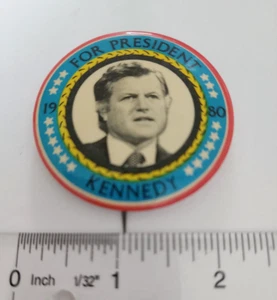 Kennedy For President 1980 Political Presidential Campaign Pin - Picture 1 of 2