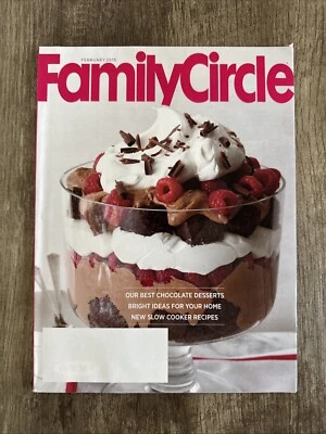 Family Circle Magazine February 2015 Chocolate Desserts, Slow Cooker Recipes - Image 1 of 3