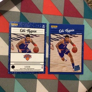 Obi Toppin #8 Knicks Dayton 2020-21 Panini NBA Instant Rated Rookie Retro 1/3558 - Picture 1 of 1