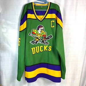 The Mighty Ducks D-5 Charlie Conway Jersey #96, Size 3XL, Fighting Strap Vintage - Picture 1 of 7