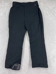 Vintage Roffe Ski Pants Womens 32 Black Made USA Wool Schoeller Switzerland - Picture 1 of 15