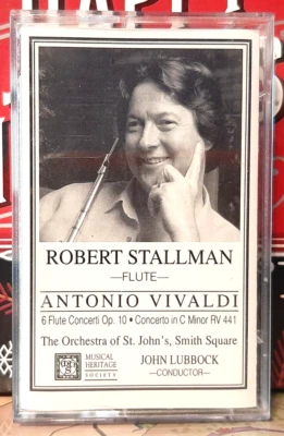 VIVALDI / 6 FLUTE CONCERTI / CONCERTO IN C MINOR CASSETTE (1991) MHS R. STALLMAN - Image 1 of 2