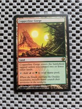 Magic MTG 1x Copperline Gorge English Scars Of Mirrodin UNPLAYED NM