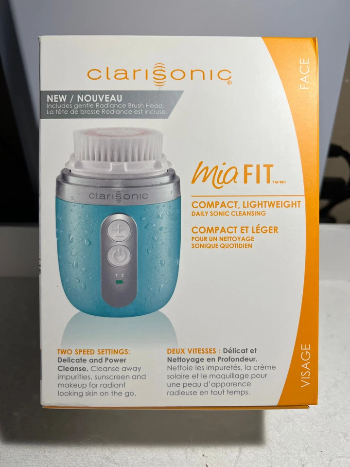 Clarisonic Mia Fit Compact Lightweight Two Speed Settings Brush - Blue