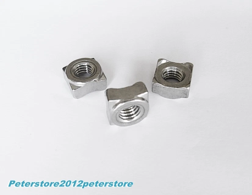 Vierkant-Schweissmuttern Edelstahl A2 DIN 928 M4 M5 M6 M8 M10 M12  Schweißmutter - Bild 1 von 1