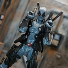 Deadpool X-force Revoltech ** Hand Painted **