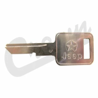 Llave de encendido Crown plateada en blanco para Jeep Cherokee / Wrangler / Comanche 3641914 Foto 1 de 3