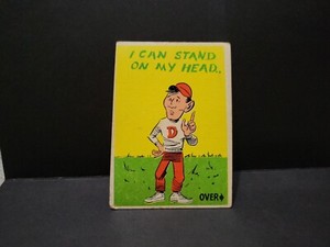 1961 Donruss Idiot Card # 3 I Can Stand On My Head.. Can You? 