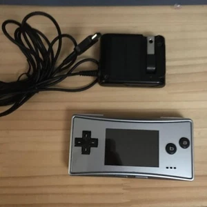 Nintendo GAME BOY Micro Console silver with adapter Video Game JP USED - Picture 1 of 5