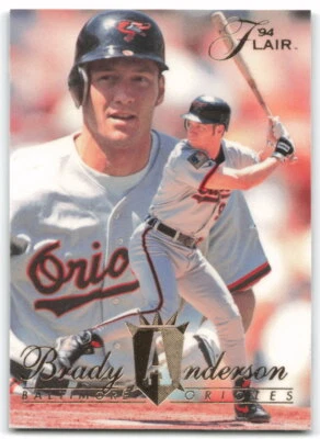 1994 Fleer Flair #251 Brady Anderson Baltimore Orioles 2AC - Image 1 of 2