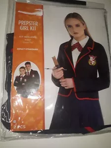 Prepster Girl Kit Costume Blazer & Cross Tie Adult Standard (Up to Size 12) Frat - Picture 1 of 6