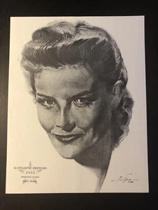 1962 Katharine Hepburn Academy Award Volpe Portrait 1933 Actress, Morning Glory - Picture 1 of 5