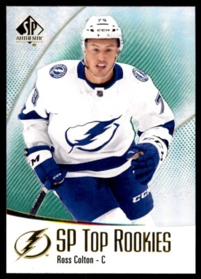 2021-22 SP AUTHENTIC SP TOP ROOKIES GREEN ROSS COLTON TAMPA BAY LIGHTNING #TR-24 - Image 1 of 2