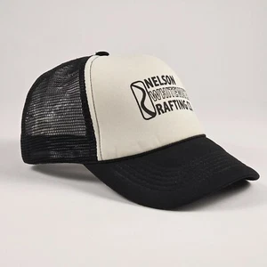 Vintage Snapback Trucker Hat Deadstock - Nelson Whitewater Rafting Canada Black - Bild 1 von 4
