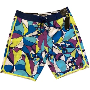 Size 34 Volcom Floral Lines Board Shorts - Picture 1 of 1