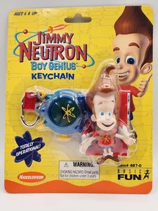 Jimmy Neutron Boy Genius Vintage Basic Fun Keychain #467-0 - Picture 1 of 2