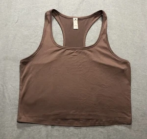 90 Degree Tank Top Women's Large Racerback Basic Normcore Brown Shirt - Picture 1 of 7