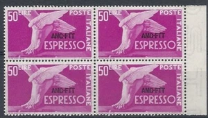 1952 TRIESTE A ESPRESSO 50 LIRE QUARTINA MNH ** - RR9237 - Picture 1 of 1