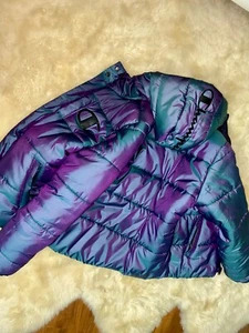 New Champion Puffer Coat Jacket - "Chameleon" Blue Purple, ULTRA RARE - Picture 1 of 21