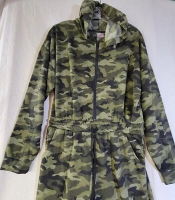 Pijama de una pieza camuflaje camuflaje No Boundaries para mujer talla XL 15-17 salón capucha Foto 1 de 4