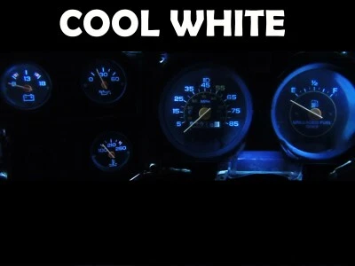 Gauge Cluster LED Dashboard Bulbs Cool White For Chevy 73-87 K10 K20 K30 Truck  - Image 1 of 2