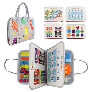 EZ Baby Ocupado Tablero Montessori Juguete de Actividad Educativa para Niños Pequeños 2-4 años - Imagen 1 de 10