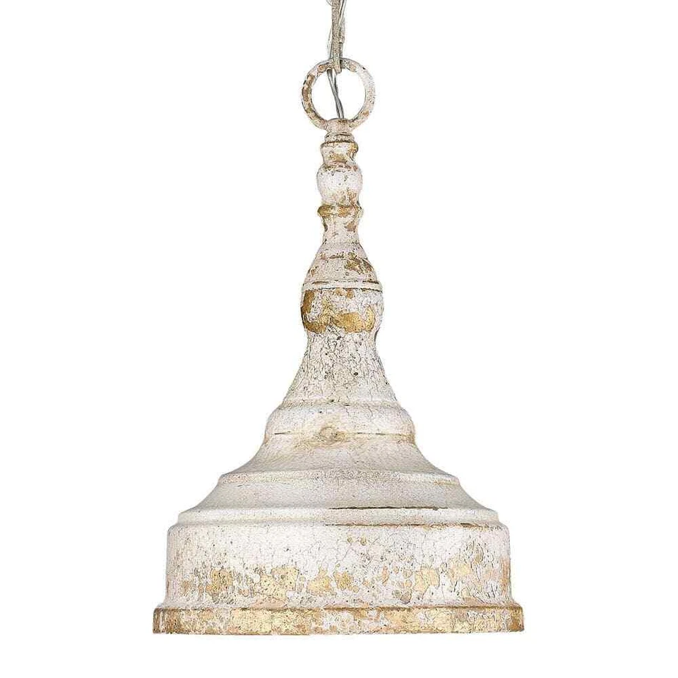 Golden Lighting Keating Mini Pendant Antique Ivory - 0806-sai