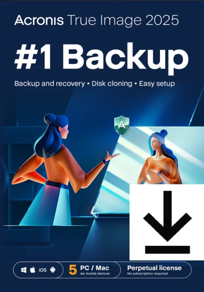 Acronis True Image 2025 / 5 PC / Dauerlizenz / KEY (ESD)