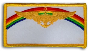 US Navy VP-17 White Lightnings Pilot Nametag 1946-1995 NAS Barbers Point Patch - Foto 1 di 1