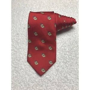 John Henry Santa Claus Vintage Red Necktie Christmas Novelty 100% Silk Tie - Picture 1 of 8
