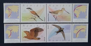 Namibia  2024 / Birds - Migratory Birds of Namibia  /  full set  MNH with label - Picture 1 of 1