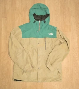 The North Face Beige Green Ski Jacket HYVENT Large Mens - Picture 1 of 11