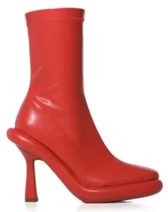 Botines de plataforma AZALEA WANG Red Arrow Stiletto PU suela de burbuja talla 7,5 - Imagen 1 de 3