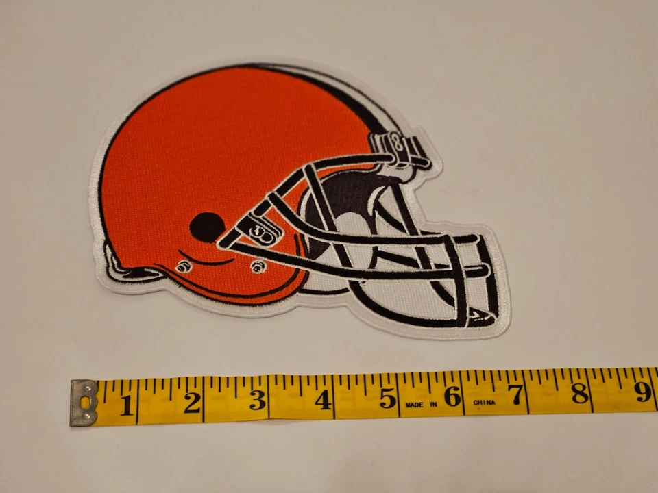 Cleveland Browns Big 7" Iron On Embroidered High Quality Patch FREE Shipping - Image 1 of 1
