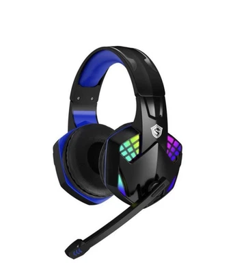 Red-Blue-Camo Gaming Headset Mic LED Stereo Bass Surround For PC PS4 Xbox ONE - Image 1 of 4