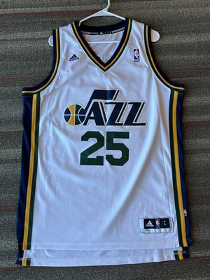 Camiseta deportiva Al Jefferson Utah Jazz para hombre grande L Adidas Swingman blanca vintage NBA 25 Foto 1 de 4