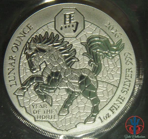 Rwanda amafaranga, year of the Horse 2026 silver  Coin 1 Oz in capsule - Imagen 1 de 2
