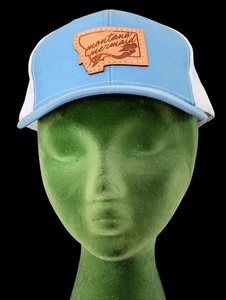 Montana Mermaid Patch Trucker SnapBack Hat Blue White Richardson Baseball Cap - Picture 1 of 7
