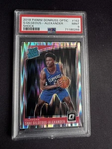2018-19 Panini Donruss Optic Shai Gilgeous-Alexander Shock RC Rookie #162 PSA 9 - Picture 1 of 2