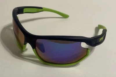 Pugs Style A1 Black Wrap Sunglasses Blue Green  Pugs-gear - Image 1 of 4