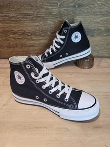 Converse All Star Chuck Taylor High Tops Uk 3.5 black and White Stunning - Picture 1 of 13