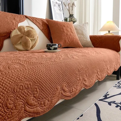 Funda de sofá acolchada de algodón boho suave bordada antideslizante cama para perros... Foto 1 de 4