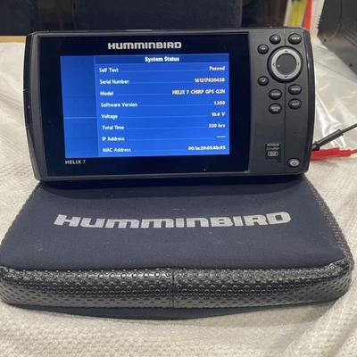 Hummingbird Helix 7 Chirp GPS G2N With Sun Cover And Mount - Image 1 of 4