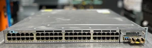 Cisco Catalyst WS-3750X-48P-S V05 48-Port PoE+ Switch w/ Cisco C3KX-NM-1G Module - Picture 1 of 8
