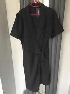 Boohoo Blazer Dress Size 18 New With Tags, Short Sleeve, Tie Waist, Ladies - Picture 1 of 5