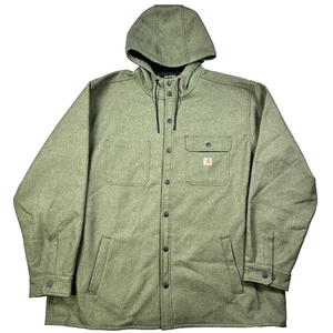 Neu ohne Etikett Carhartt Rain Defender entspannte Passform schwere Kapuzenjacke für Herren Größe 2XL - Bild 1 von 13