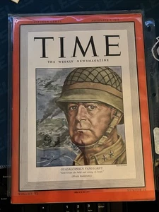 Time Magazine November 1942 Guadalcanal’s General Alexander Vandegrift Marines - Imagen 1 de 1