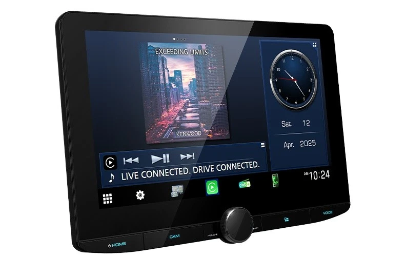 Kenwood DMX9724XDS 1-DIN Autoradio mit 10 1 Zoll HD DAB Wlan